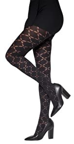 Gi&Gi collant donna fantasia,collant invernali 120 denari N 1385 (M/L)
