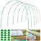 WYRJXYB Pflanztunnel Bögen 36 Stück Tunnelbögen für Hochbeet-Gewächshaus Bögen mit 24 Clips,Fiberglasstangen DIY Folientunnel Bögen Gartenbogen Pflanz Tunnel für Netz Pflanz Abdeckung Obst Gemüse