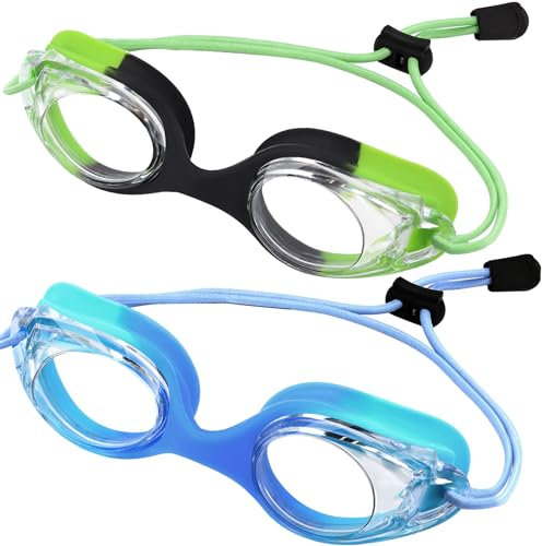 Vvinca Kinder Schwimmbrille mit Stoffband – Anti-Beschlag & Kein Auslaufen, Schnellverstellung, Schwimmbrille für Jungen & Mädchen ab 3 bis 14 Jahren