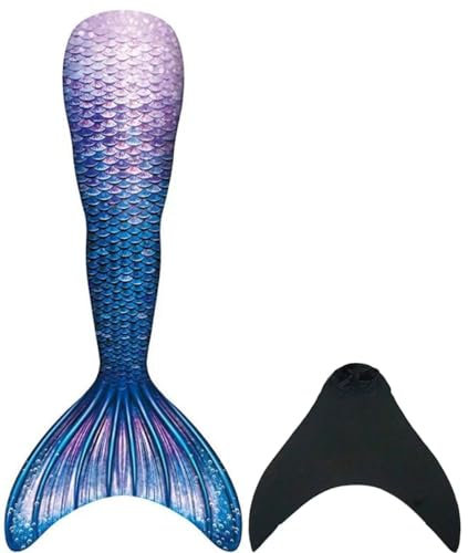 shepretty Meerjungfrauenflosse Mädchen, Mehrfarbig Badeanzug für Damen und Kind, daheijcka24, M