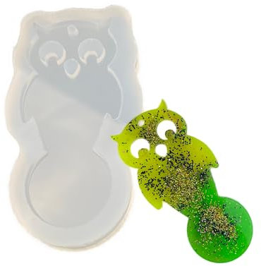 Einkaufswagenchip Silikonform Eule - Einkaufswagenlöser zum Selbermachen, Schlüsselanhänger Token | Chip für Einkaufswagen Trolley