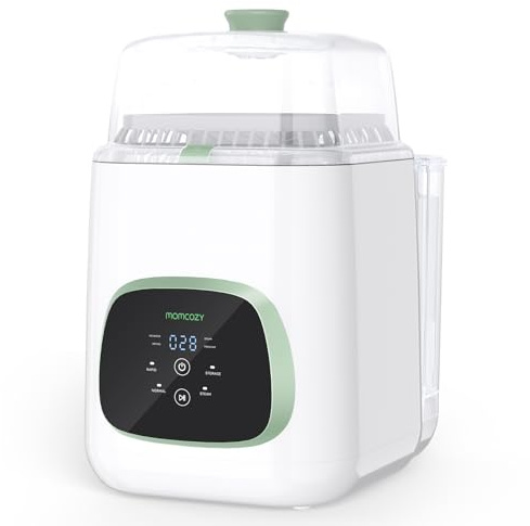 Momcozy KleanPal Pro Flaschenreiniger – 3-in-1 Babyflaschen-Waschmaschine mit Sterilisator & Trockner – Automatisches Reinigungsgerät für alle Flaschenmarken