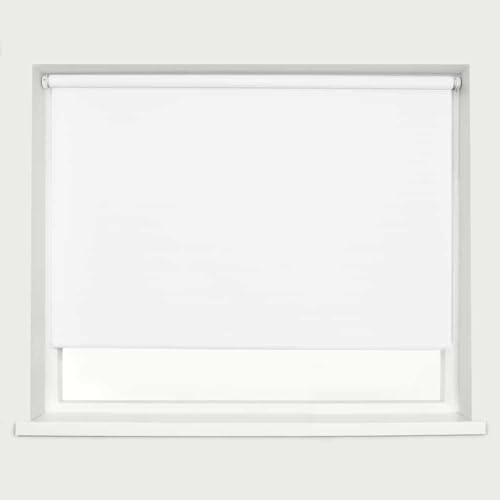 Blackout Roller Blind White 210cm 210cm Drop