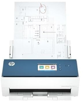 HP ScanJet Enterprise Flow N9000 sn1, skanner, upp till A3, ADF för upp till 100 ark, USB 3.0, Ethernet, färgpekskärm, upp till 30 000 sidor dagligen