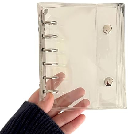 Coperture per raccoglitori in PVC a 6 anelli, impermeabili, con 6 fori, per album fotografici, per quaderni ricaricabili e ricaricabili