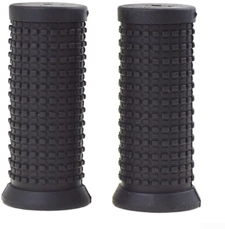 Shophubio Caoutchouc TPR pour poignées de guidon de 22,2 mm pour VTT avec levier de vitesses rotatif, pour poignées noires durables, compatibles avec les barres de 22,2 mm (double court)
