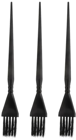 Garneck Set da 3 Spazzole per Tintura dei Chioma in PC Resistenti, Pennelli per Colorare i Chioma da Salone e Uso Fai da Te, Strumenti per Applicazione Uniforme di Tinture Colore Casuale