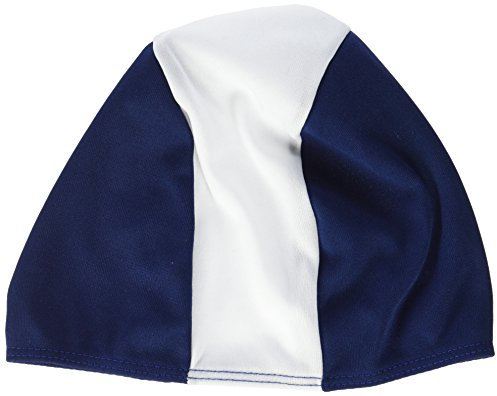 BECO Beermann GmbH & Co. KG Herren Textil-Schwimmhaube Kappe, Marine/Weiß, One Size
