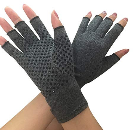 Donnagelia Anti-Arthritis Handschuhe Kompressionshandschuhe Fingerfrei für Gelenke-Unterstützung, Schmerzlinderung, Wärmewirkung, S/M/L