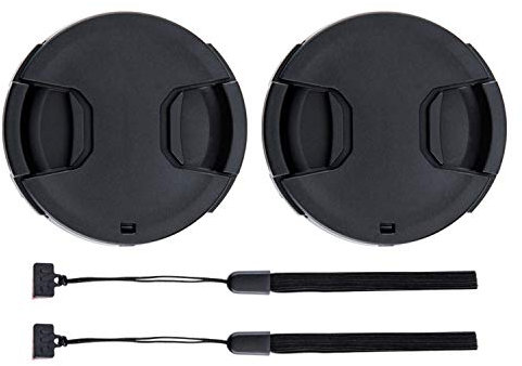 PROfezzion Tapa Frontal para Objetivo de 55 mm con Protector de Tapa de Lujo para Nikon D3400 D3500 D5600 D7500 con AF-P 18-55 mm para Sony A7 A7 II III con FE 28-70 mm Lente