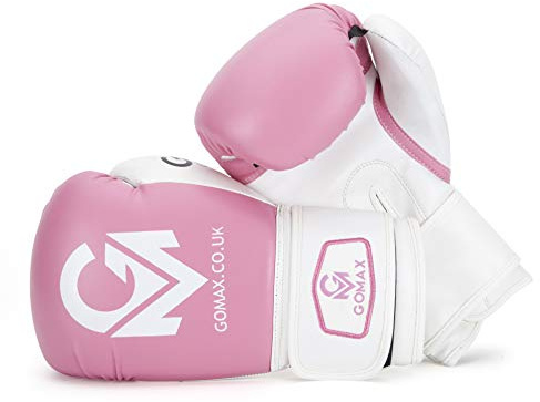 GoMax Leather Boxing Gloves 6,8,10,12,14,16 oz Boxing Glove for Training Punching Sparring Punching Boxing Bag Gloves Mitts Muay Thai Kickboxing MMA Martial Arts Workout Gloves
