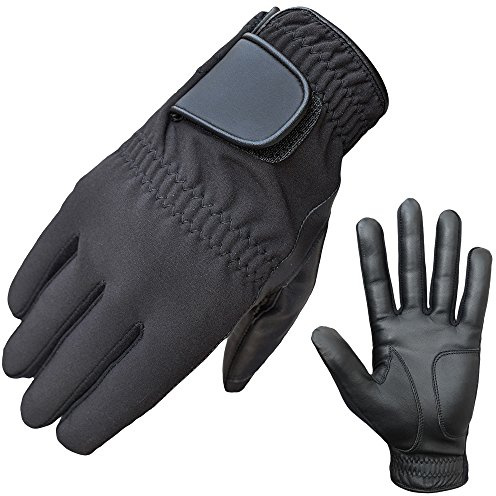 ATTONO Vinter golfhandskar golf vinter handskar läder handflata – storlek 6/XS