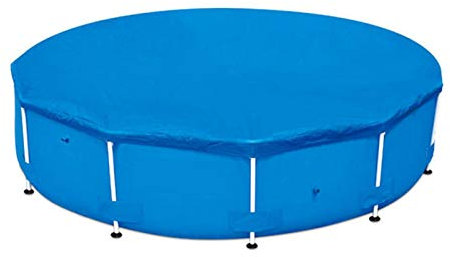 Meying Abdeckplane für Pool – Schutzhülle rund – Pool-Abdeckung für Schwimmbecken, tragbar, UV-beständig – Zubehör für Gartenbecken, Ø 305/366 / 457 cm
