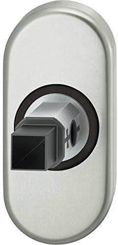 FSB 0 09 0004 22363 0105 Adapter Rosette Oval Frame Door, 9 mm, EN179, Aluminium Silver