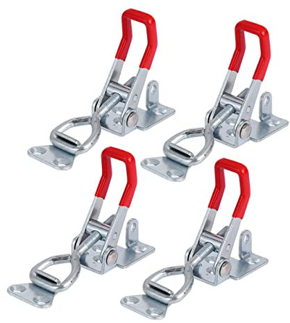 Gadpiparty 4pcs Quick Release Hold Toggle Clamp Iron Adjustable Clamp for Door Cabinet Woodworking Case
