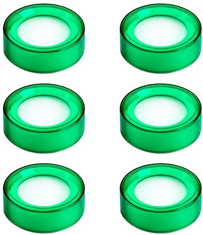 Homoyoyo Humedecedor para Dedos 6 Unidades Esponja Húmeda Transparente Verde Accesorio para Contar Billetes Oficina Bancos Control Humedad para Manejo de Dinero