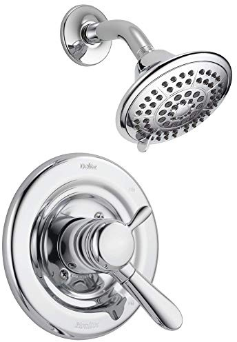 Delta Lahara 17 Series Dual-Function Shower Trim Kit with 5-Spray Touch Clean Shower Head, Chrome T17238 (Valve Not Included)