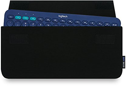 Adore June Keeb Protection Sleeve compatible with Logitech K380 / Logitech Pebble 2 Keys K380S, Custom Made Case for Logitech K380 Multi-Device Bluetooth Keyboard/Pebble Keys 2 K380 S - Black
