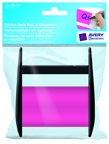 Avery Zweckform 8382 HaftnotizRolle neonpink im Spender