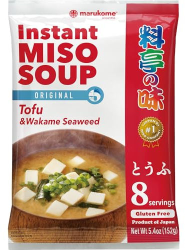 Marukome Instant Ryoutei-No-Aji Miso Soup with Chunks of Tofu 152 g