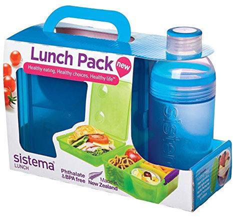 System Lunchbox 2 l mit Flasche 480, sortiert, 25 x 10 x 17 cm