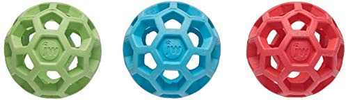 JW Pet Company Mini Hol-ee Roller Dog Toy, Colors Vary - Pack of 3