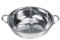 Chinese Hot Pot, Zwei Zimmer Shabu-Shabu-Edelstahl-Topf Tiefer Topf für 4-5 Personen, verwendet mit Induktionsherd/Gasofen/Elektroofen/Keramikkochfeld - Silber(30cm)