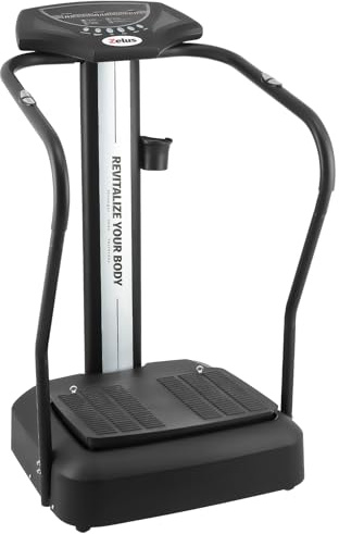 ZELUS Whole Body Vibration Plate, 500W Vibration Plate Exercise Machine with 99 Levels 3 Preset Modes & 2 Resistance Bands, Training Fitness Vibration Platform Machine for Home Gym with 330lb Capacity