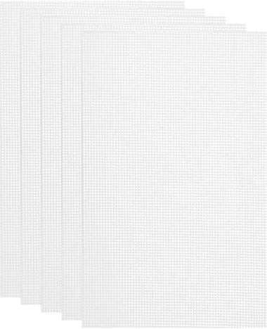 uxcell 13 x 20.9 Silicone Dehydrator Sheets, 5 Pcs Non-Stick Dehydrator Drying Mesh Reusable Fruit Dryer Mat for Food Dehydrator Fruit Dryer, White