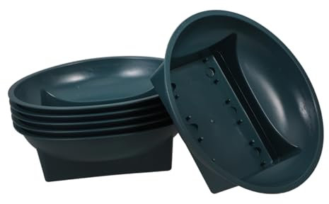 CAXUSD 6 Macetas Conmemorativas para Macetas para Cementerio Recipientes para Flores para Exteriores para Decoración de Jardín Material PP Resistente a La Intemperie