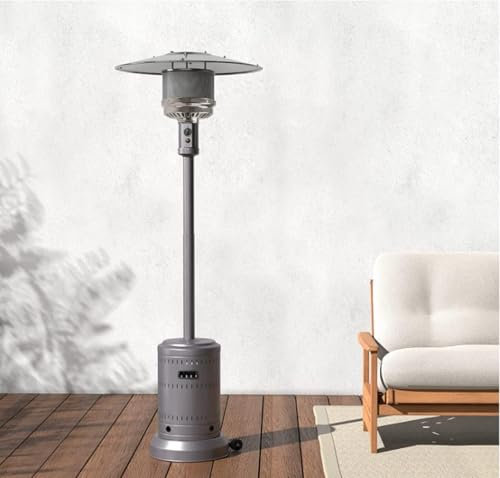 Portable Compact Stainless Steel Tabletop Heater for Indoor and Outdoor Use – Stylish Design with Quick and Reliable Heat (Mushroom Patio Heater with Wheels)