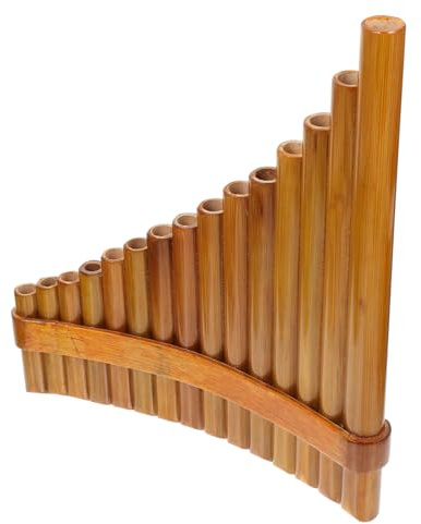 SHOWERORO Professional Bamboo Pan Flute for Beginners Traditional Pan Pipe Instrument