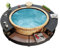 Générique Cadre de Bain à remous Noir résine tressée, Maison & Jardin, Piscine & Spa, Accessoires pour piscines & spas, Noir, 60.6 KG, 41454
