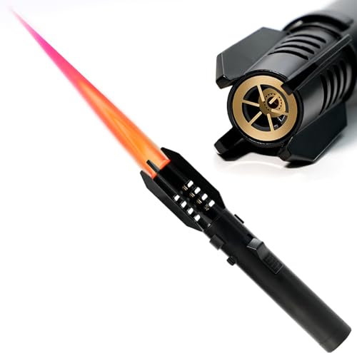 BARMI Camping Lighter – Windproof Adjustable Flame with Safety Lock, Refillable Butane Lighter for Outdoor Emergencies, Hiking, Campfires & BBQ