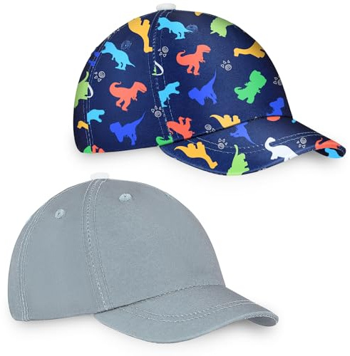 2PCS Toddler Baseball Hat for Kids Baseball Cap for Infant Adjustable Canvas Cap Baby Sun Hat for Boys and Girls