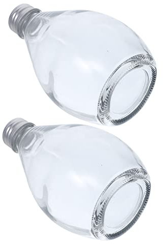 HOLIDYOYO 2pezzi Bottiglie Trasparenti Bottigliette Artigianali Barattoli Dei Desideri Contenitori Per Campioni Piccole Bottiglie Per Hobby Da Te e Decorazioni