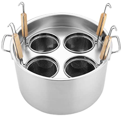CCKUYT Pentola per la Cottura della Pasta con cestello scolapasta, vaporiera in Acciaio Inox con Coperchio per Cucina di casa e Ristorante.