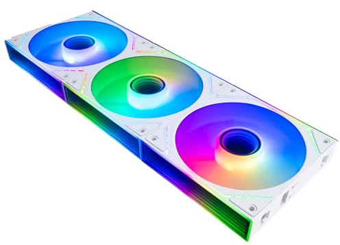 Thermalright-TR TL-M12QW-S X3 CPU Fan Building Blocks 120mm Case Cooler, PWM Connector, Quiet Computer Cooling with ARGB Lighting, Wireless PC Fan with ARGB Mirror Lighting Effect, Low Noise