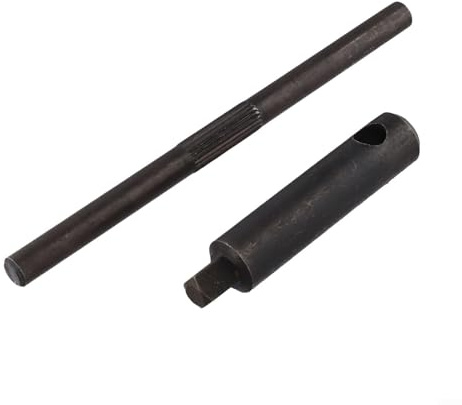 Herramienta de llave cuadrada para torno de fresado, mango en T de acero al carbono, agarre antideslizante para fresadoras de grabado CNC y mandriles de torno, negro (10 x 10)