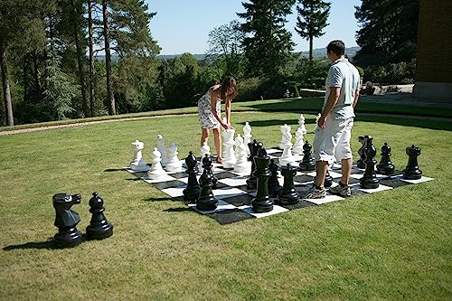 Uber Games Giant Chess Set – Durable Plastic 32-Piece Chess Set Only (Board Sold Separately) – 60cm King – Perfect for Indoor/Outdoor Lawn Games, Garden Parties, Events, Schools, Hotels & Family Fun