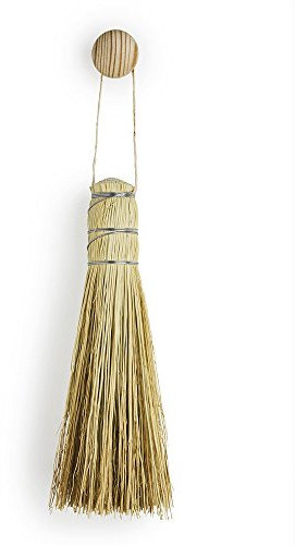 Mendi Scopino de Saggina 33 cm. Una vera scopa, realizzata da artigiani spagnoli.