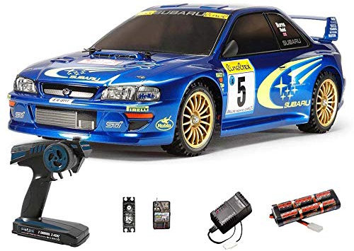 Tamiya RC 58631 Subaru Impreza Monte Carlo TT02 1:10 Standard Wheel Radio Bundle