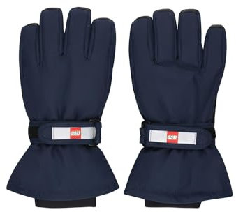 Lego Wear Kinder Lwatlin - Lego Tec Fingerhandschuhe Ohne Clip Play Winter Handschuhe, Dunkle Navy, 104 EU