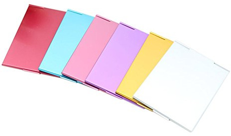 Ogquaton Miroir de Poche Portable Carré Plat à Main pour Maquillage et Voyage - Couleur Random Nouveau Publié