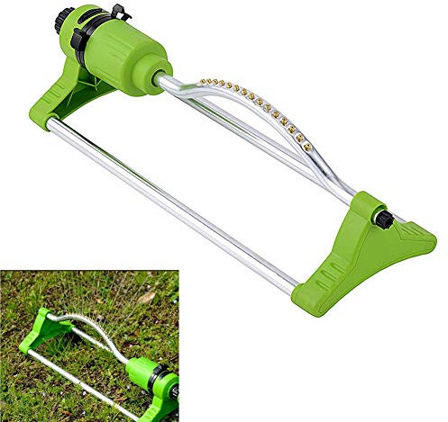 MHGLOVES Oszillierender Sprinkler, Viereckregner,Rasensprenger Mit 4 Bewässerungsmustern Und 17 Löchern Zur Bewässerung Kleinerer Rechteckiger Flächen Von 342 M²,Reichweite 4-6 M