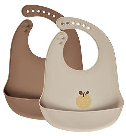 Celavi Unisex Baby Silicon Bib Silikon L tzchen, Rubber, Einheitsgröße EU