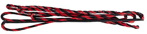 TOPARCHERY 57 Actual Length Mulcolor Flemish Fast Flight Plus Replacement Recurve Bowstring Bow String by Traditional Bow Archery Products (Black & Red)