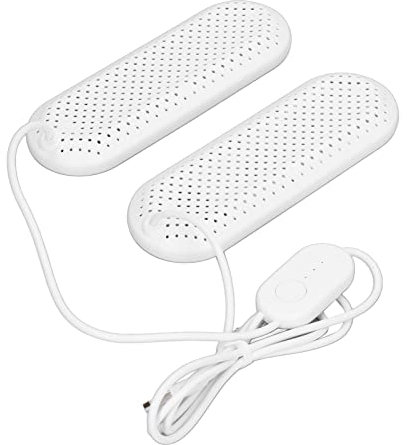 Wifehelper Secador de Zapatos para el Hogar Dormitorio de Estudiantes Adultos Desodorante USB Zapatos Cálidos Máquina de Secado de Celebridades de Internet Secador de Máquina Seca Secador (Blanco)