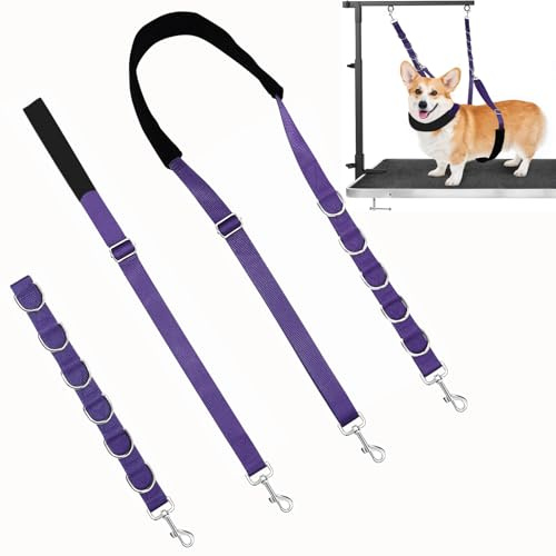 ASOCEA Cinghia per Toelettatura del Cane Cappio Regolabile in Nylon per il Bagno degli Animali Domestici Cane Grooming Extension per Cani Gatti Taglio dei Capelli Trim