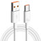 Générique Cavo USB Type-C, caricatore rapido 6A, cavo di ricarica bianco 1 m.